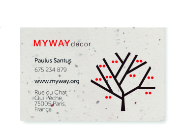 Logotrade promotional gift image of: Wildflower seed business card.