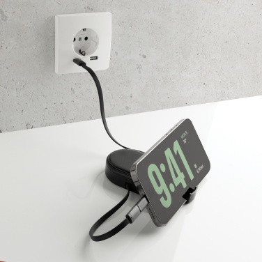 Logo trade promotional merchandise image of: Chargevix RCS rplastic Multi-functional 60W charging set