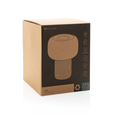 Logo trade promotional item photo of: Lux RCS recycled plastic 10W speaker lamp