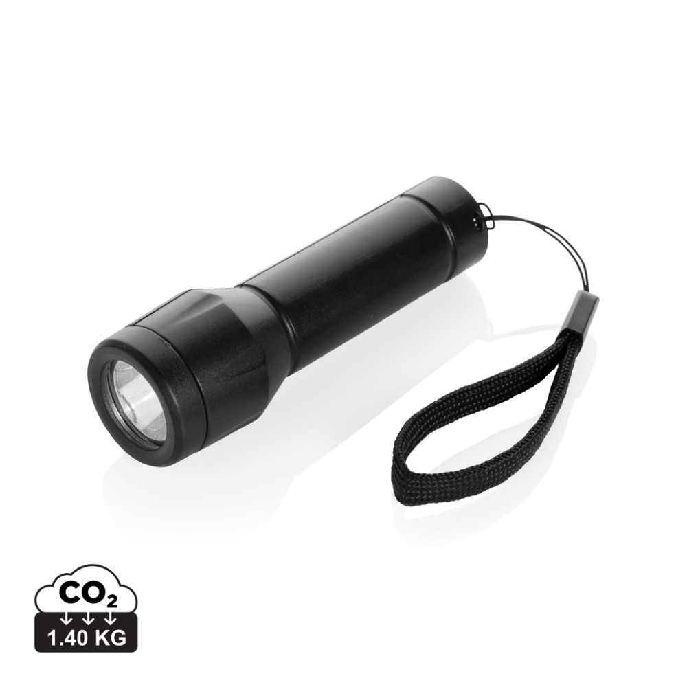 Logotrade promotional merchandise picture of: Flara RSC recycled plastic USB-rechargeable torch