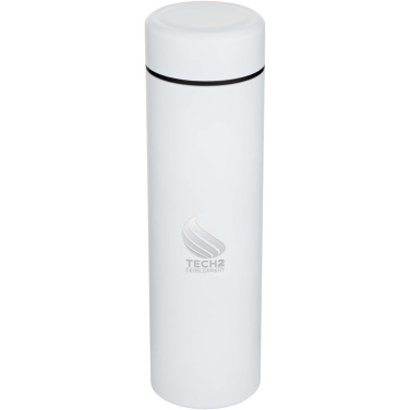 Logo trade promotional items image of: Taylor 450 ml double wall stainless steel flask with tea strainer