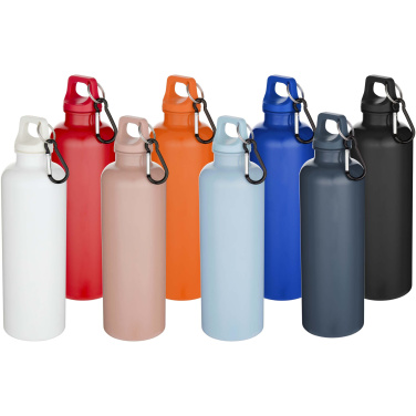 Logotrade promotional giveaways photo of: Oregon 750 ml solid colour RCS recycled plastic water bottle with carabiner