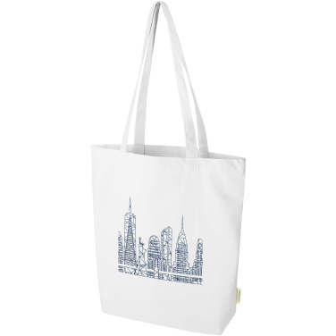 Logo trade promotional items picture of: Odisha 180 g/m² OCS organic wide bottom tote bag 11L