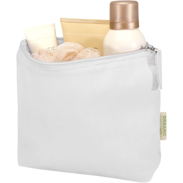 Logo trade promotional giveaway photo of: Odisha 180 g/m² OCS organic toiletry bag 1L