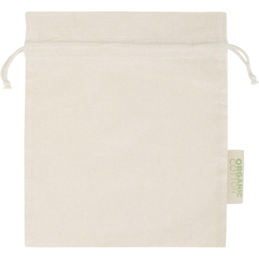Logo trade corporate gifts image of: Odisha 140 g/m² OCS organic gift bag - 30 x 25 cm