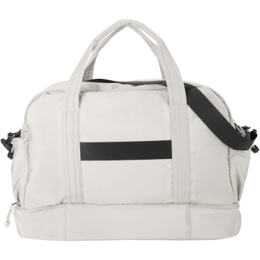 Logotrade promotional product image of: Puffer GRS recycled duffel bag with insulated bottom 30L