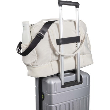 Logo trade promotional gift photo of: Puffer GRS recycled duffel bag with insulated bottom 30L