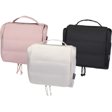 Logo trade promotional items image of: Puffer GRS recycled hangable toiletry bag 8L