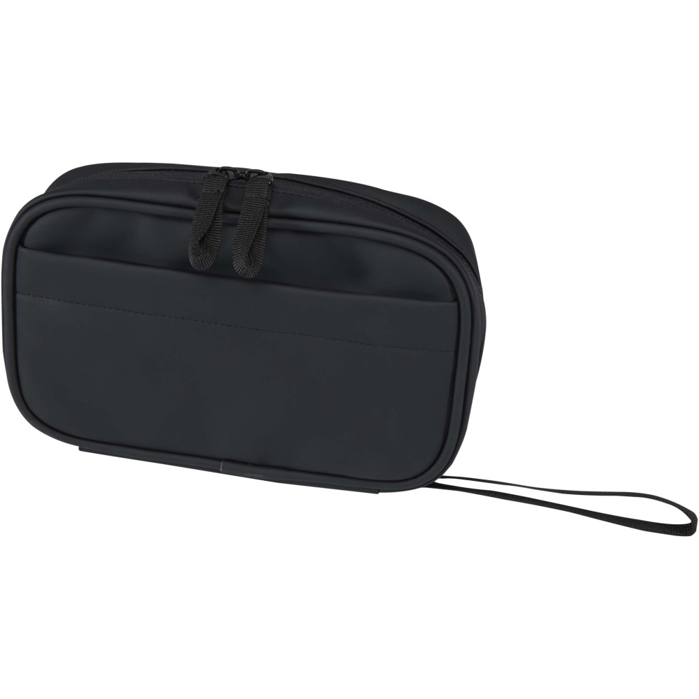 Logo trade corporate gifts image of: Resi Plus GRS recycled tech pouch 1L