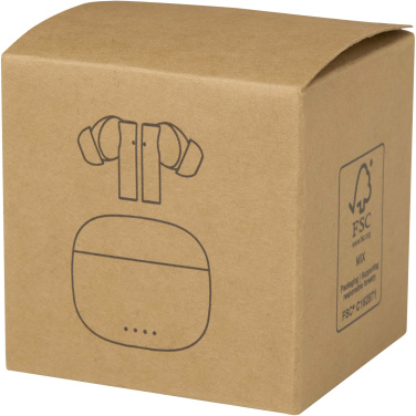 Logotrade promotional item image of: Alterf recycled plastic True Wireless Bluetooth® headset with silicone eartips
