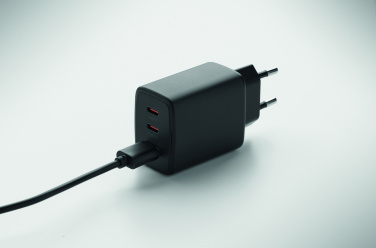 Logotrade promotional giveaways photo of: EU 2-pole wall adapter/charger