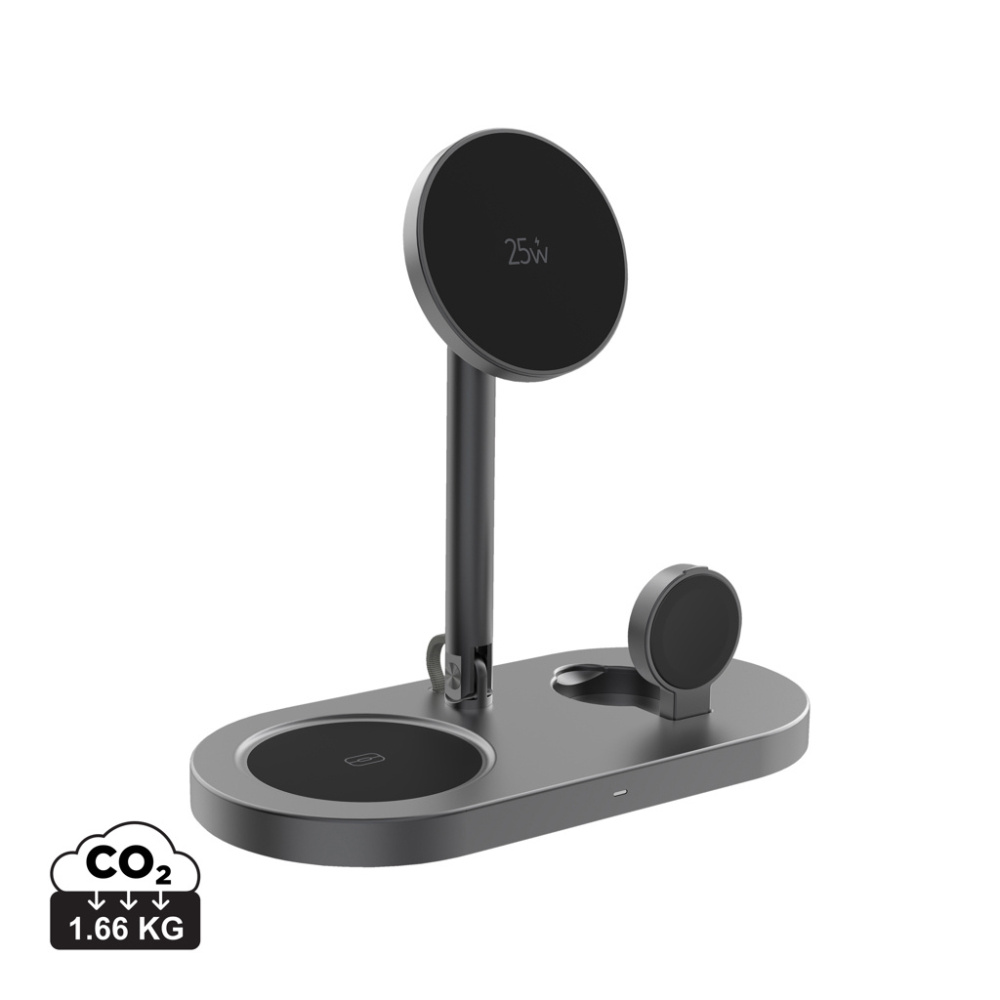 Logo trade promotional merchandise image of: Quantum RCS ultra-fast 25W Magnetic desk wireless Charger