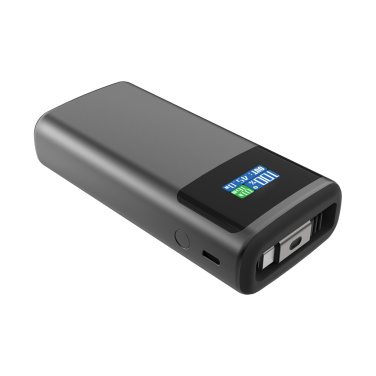 Logo trade promotional merchandise photo of: Quantum RCS ultra-fast PD45W 10.000mAh powerbank with screen