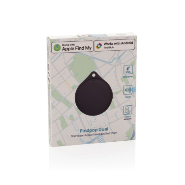 Logo trade promotional products image of: Findpop Dual RCS recycled plastic item finder IPX5