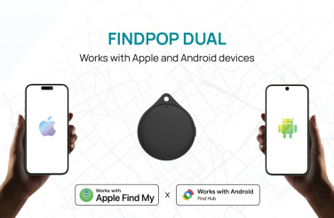 Logo trade corporate gifts picture of: Findpop Dual RCS recycled plastic item finder IPX5