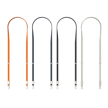 Logo trade promotional items image of: Nivo RCS recycled PET Crossbody lanyard