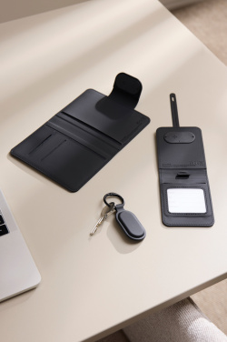 Logo trade promotional gifts image of: VINGA Baltimore RCS Passport Cover With Finder Dual