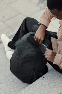 Logo trade promotional gift photo of: KENTO URBAN RCS recycled nylon 15.6 inch Backpack with front