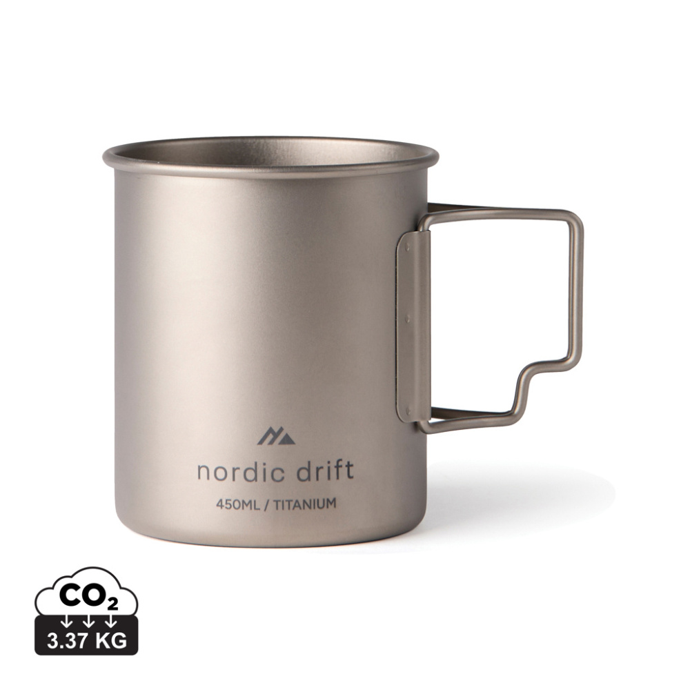 Logotrade business gift image of: Nordic Drift Trail Ultra Light Titanium 450ml Cup
