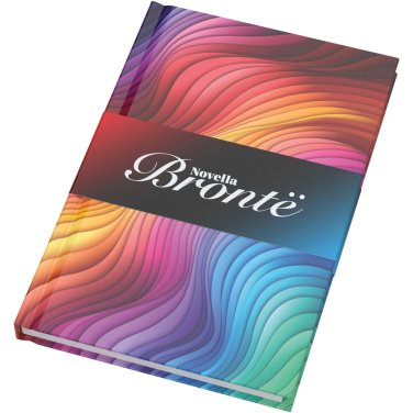 Logo trade business gifts image of: Novella Brontë A5 glossy hard cover notebook - 100 sheets