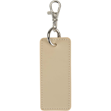 Logo trade corporate gift photo of: Resi Plus GRS recycled rectangle charm keychain