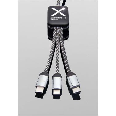 Logotrade promotional merchandise image of: SCX.design C33 60W Type-C charging cable with dual light-up logo