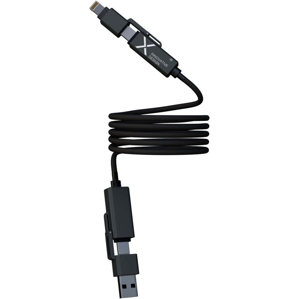 Logo trade corporate gifts image of: SCX.design C59 100W magnetic silicone charging cable