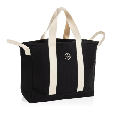 Logo trade promotional items picture of: BEAU AWARE™ Beach bag 400gsm recycled canvas, with side hand