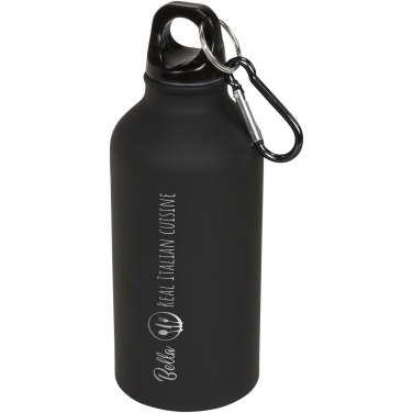 Logotrade reklaamtoote foto: Oregon 400 ml matt veepudel karabiiniga