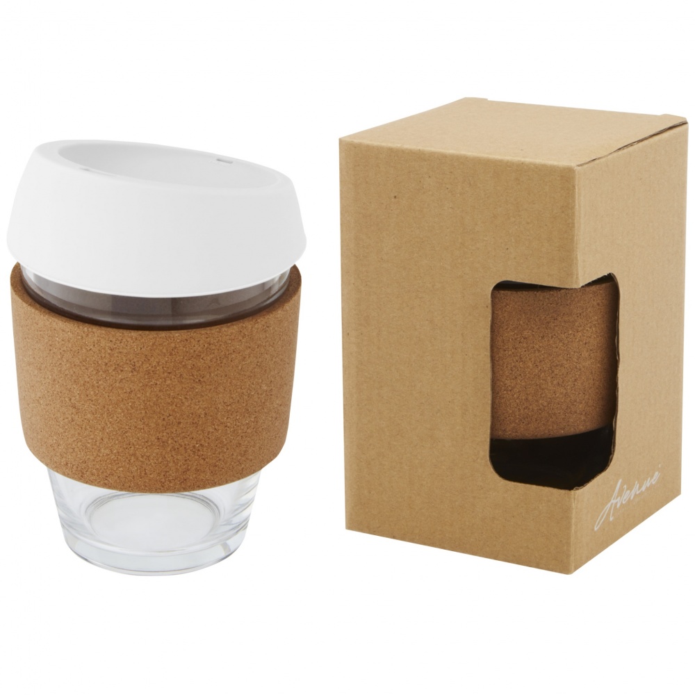 Logotrade reklaamkingitused pilt: Lidan 360 ml borosilikaatklaasist termotops silikoonkaanega