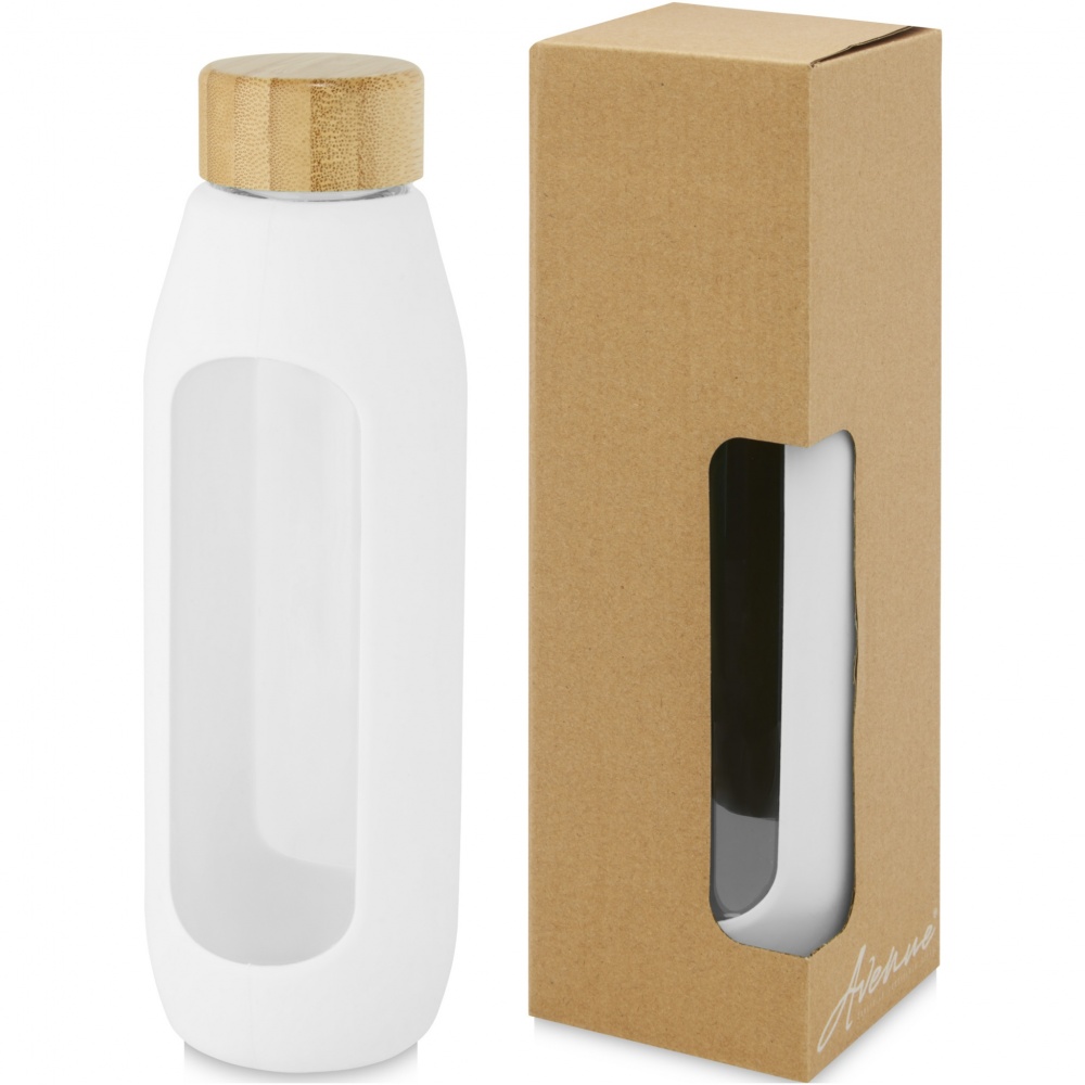 Logo trade reklaamkingituse pilt: Tidan 600 ml borosilikaatklaasist pudel silikoonkäepidemega