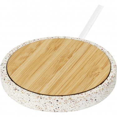 Logotrade reklaamkingitused pilt: Terrazzo 10W juhtmevaba bambusest laadimisalus
