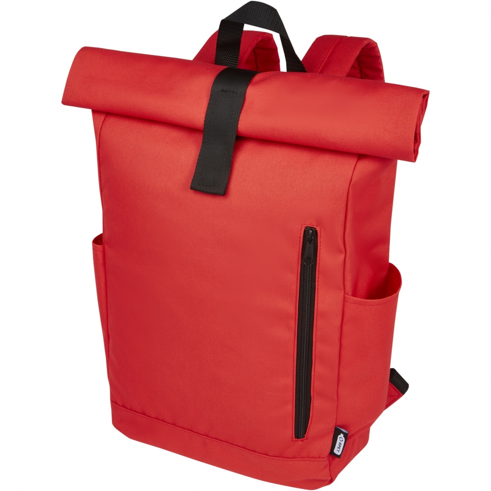 Logotrade reklaamkingitused pilt: Byron 15,6" GRS RPET rull-top seljakott 18L
