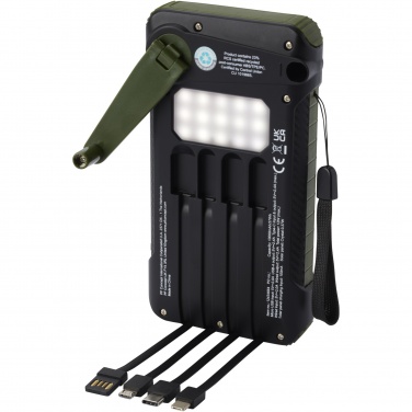 Logotrade reklaamtoote foto: Soldy 10 000 mAh RCS taaskasutatud plastist päikesedünamo jõupank 