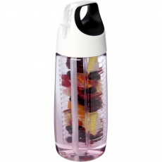 HydroFruit 700 ml taaskasutatud plastikust spordipudel koos keeratava kaane ja infusiooniga