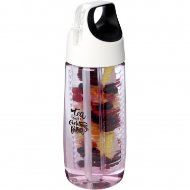 Logotrade firmakingituse foto: HydroFruit 700 ml taaskasutatud plastikust spordipudel koos keeratava kaane ja infusiooniga