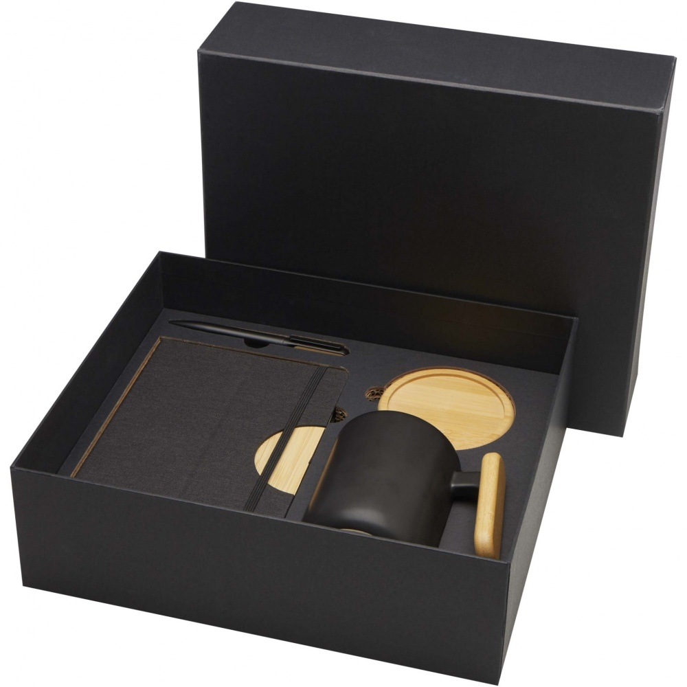 Logotrade ärikingitused pilt: Kinkekomplekt Laura A5 märkmiku, pastaka ja kruusiga