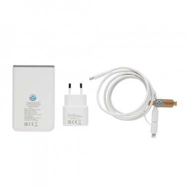 Logotrade reklaamkingi foto: Surge RCS taaskasutatud PET 20W tüüpi C 3 tk laadimiskomplekt