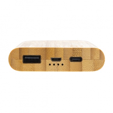 Logotrade reklaamkingituse foto: Bambusest 5000 mAh akupank