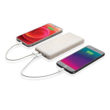 Logo trade reklaamtoote pilt: 10 000 mah nisuõlgedest akupank