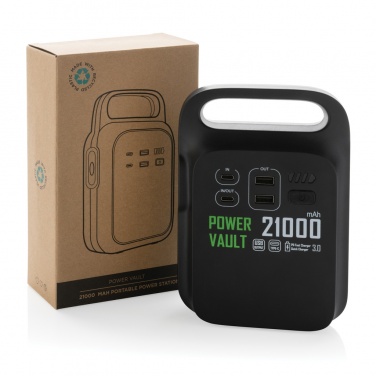 Logo trade ärikingituse pilt: Power Vault RCS rplastic 21000 mAh kaasaskantav elektrijaam