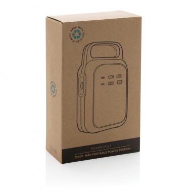 Logo trade firmakingituse pilt: Power Vault RCS rplastic 21000 mAh kaasaskantav elektrijaam