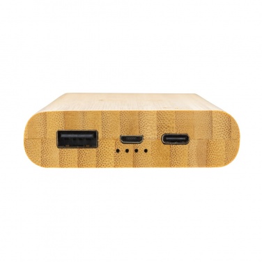 Logotrade firmakingitused pilt: Bambusest 8000 mAh 5W juhtmevaba akupank