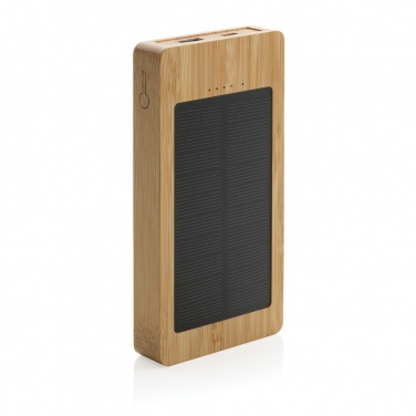 Logo trade reklaamkingi pilt: Sunwicki 10 000 mAh bambusest päikeseenergiapank