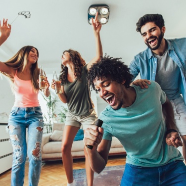 Logotrade ärikingid pilt: Singvibe RCS taaskasutatud plastikust karaokekomplekt topeltmikrofoniga