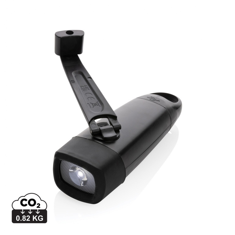 Logotrade ärikingitused pilt: Lightwave RCS rplastist USB-taaslaetav vändaga taskulamp