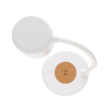 Logo trade ärikingi pilt: Zenara RCS taaskasutatud plastikust ja korgist 15 W juhtmevaba laualamp