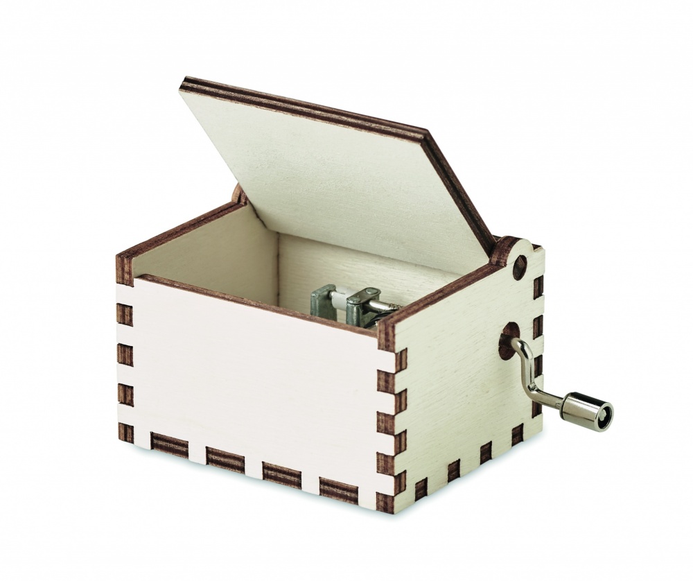 Logotrade meened pilt: Puidust jõulumuusika kast