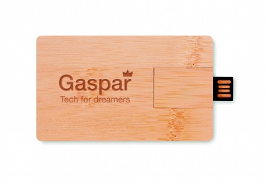 Logo trade reklaamtooted foto: 16 GB bambusest korpusega USB
