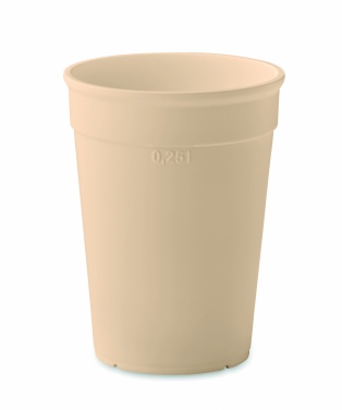 Logo trade reklaamkingi pilt: Taaskasutatud plastikust tass, 250 ml